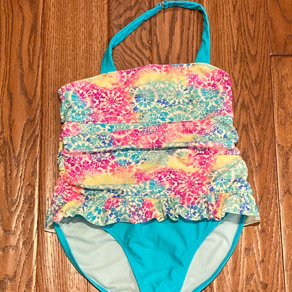 Swimsuit, Girls XL (14-16), Kaleidoscope design